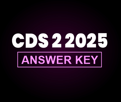 CDS 2 Answer Key 2025